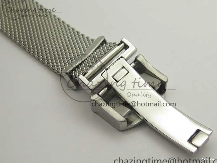 MIROTIME 0104 FastDry Portofino IW356501 SS V3 MK 1:1 Best Edition Black Dial On SS Mesh Bracelet MIYOTA 7195